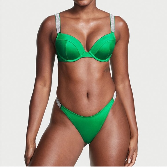 NWT VICTORIA'S SECRET SWIM
Shine Strap Brazilian Bikini Bottom Bundle Small - Picture 12 of 16